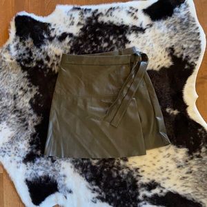 Olive Aritzia Wrap Skirt